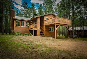 Exterior - Pet-friendly cabin in the pines | Decks w/grill | <10 to skiing (Angel Fire)