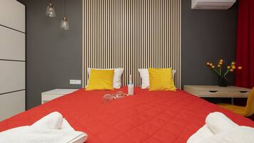 1 habitación, tabla de planchar con plancha, wifi y ropa de cama