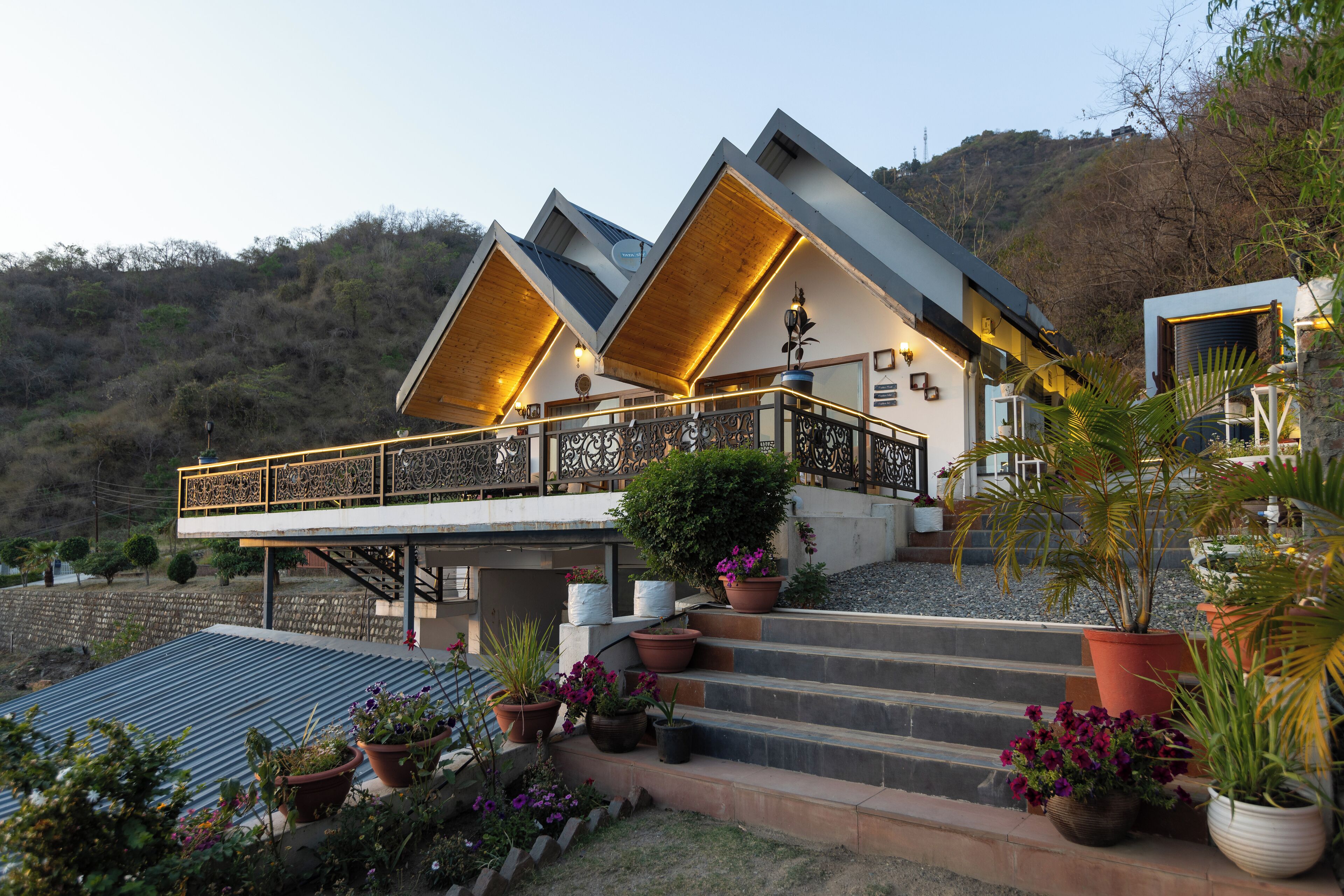 Façade de l’hébergement