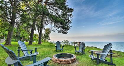Waterfront Lake Huron Getaway: Private Beach!