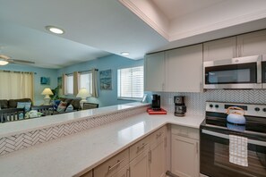 Microwave, oven, stovetop, dishwasher - St Augustine Beach Condo w/ Pool & Beach Access (St. Augustine)