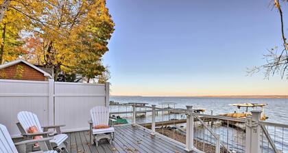 Lakefront Romulus Retreat w/ Private Dock!