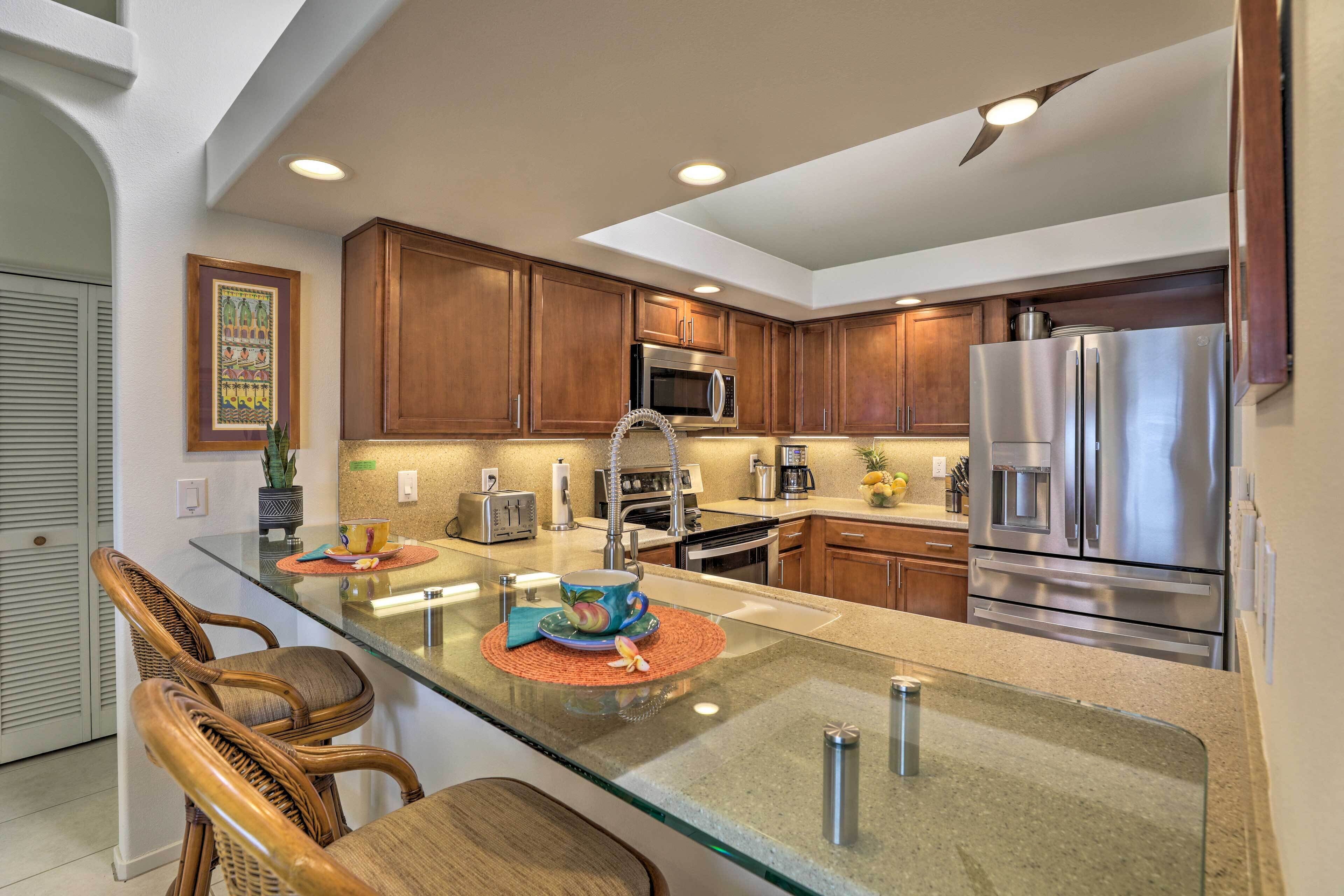 Microwave, oven, stovetop, dishwasher