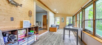 Lakefront Cabin w/ Fire Pit, Dock, & Boat Rental