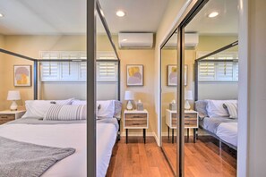 Apartment (1 Bedroom) | 1 bedroom, laptop workspace, iron/ironing board, bed sheets