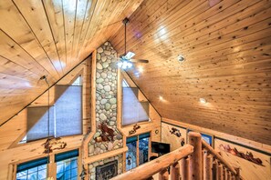 House (1 Bedroom) | Interior - Iron River Cabin Rental w/ Fireplace + Deck! (Iron River)