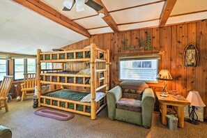 House (1 Bedroom) | Interior - Northern Michigan Lake House w/ Boat Dock + Kayaks (Lake George)