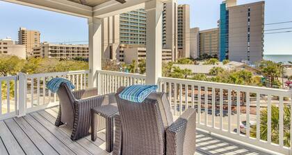 Walk to Ocean: Myrtle Beach House w/ Hot Tub!