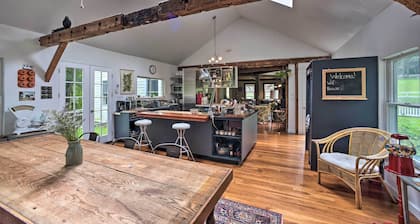 Game Room & Fire Pit: Peaceful Catskills Farmhouse