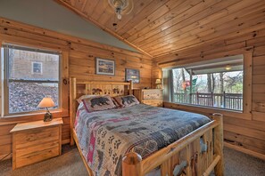 House (2 Bedrooms) | 2 bedrooms, iron/ironing board, free cots/infant beds, bed sheets - 'bear Den' Cabin: Hot Tub, 4 Mi to Nantahala River (Bryson City)