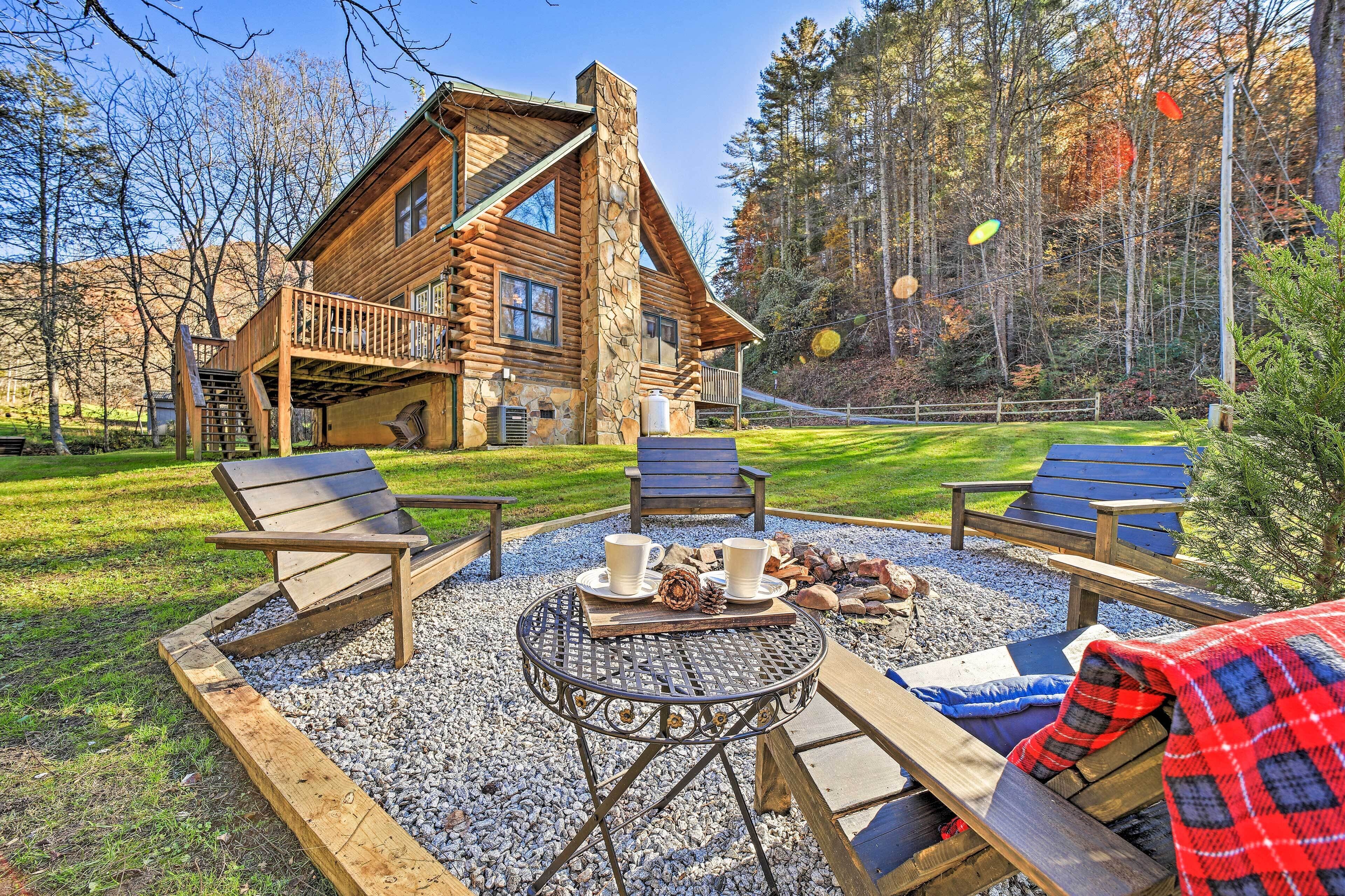 Scenic Creekside Retreat w/ Private Fire Pit!