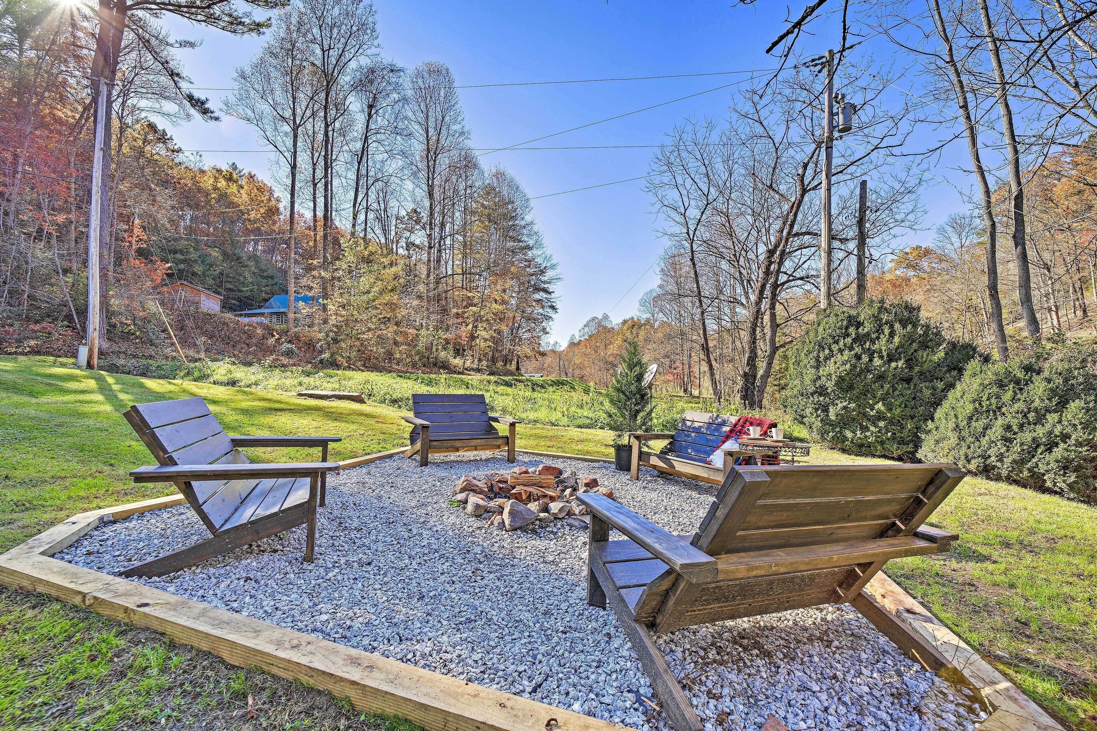 Scenic Creekside Retreat w/ Private Fire Pit!