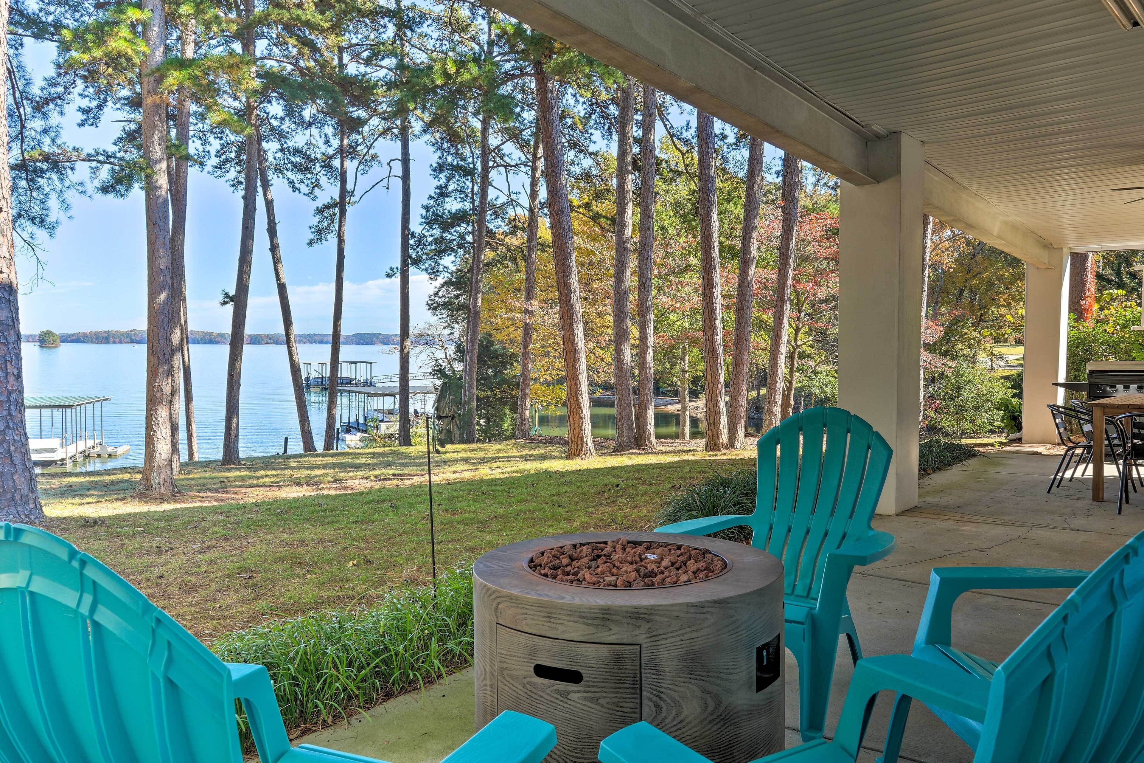 Lake Hartwell Hideaway w/ Fire Pit & Boat Dock!