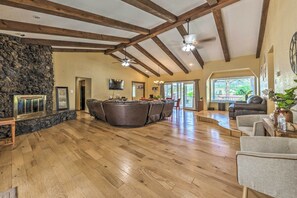 House (5 Bedrooms) | Interior - Walk to Golf Course: Home w/ Deck in Ruidoso! (Ruidoso)