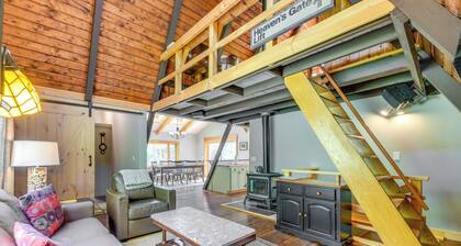 Inviting A-frame Cabin w/ Saltwater Hot Tub!