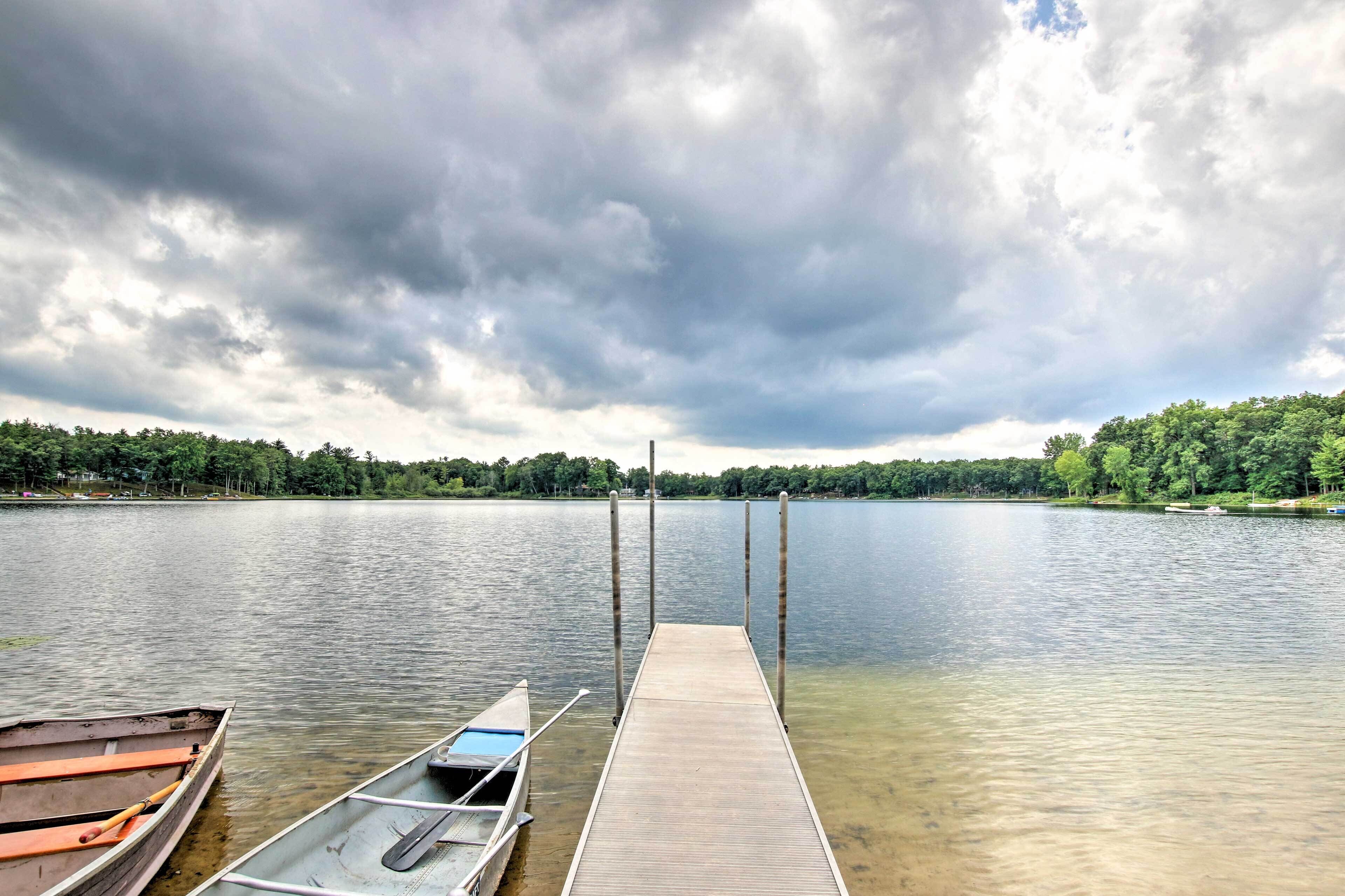 Baldwin Vacation Rental Cabin on Little Lake!
