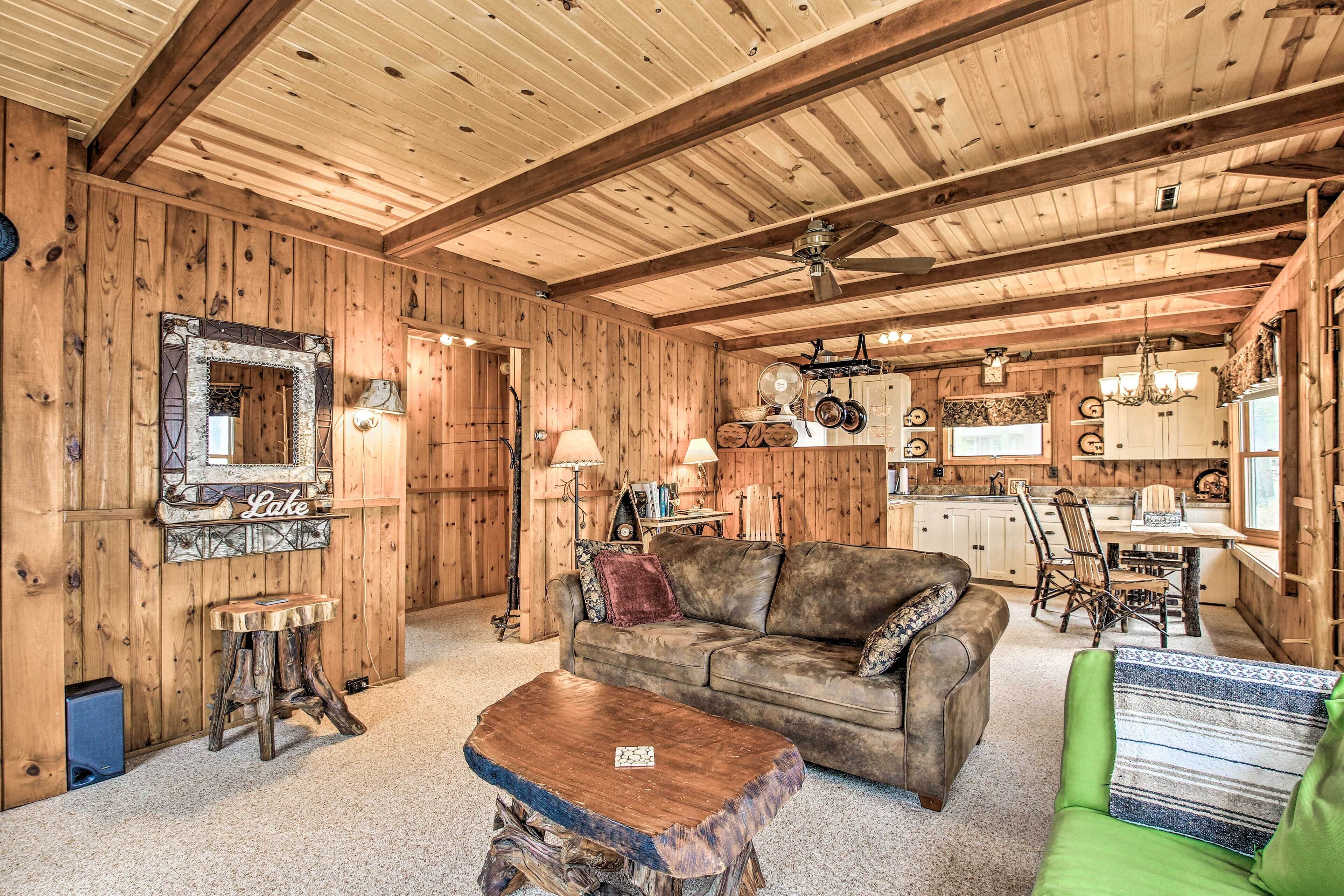 Baldwin Vacation Rental Cabin on Little Lake!