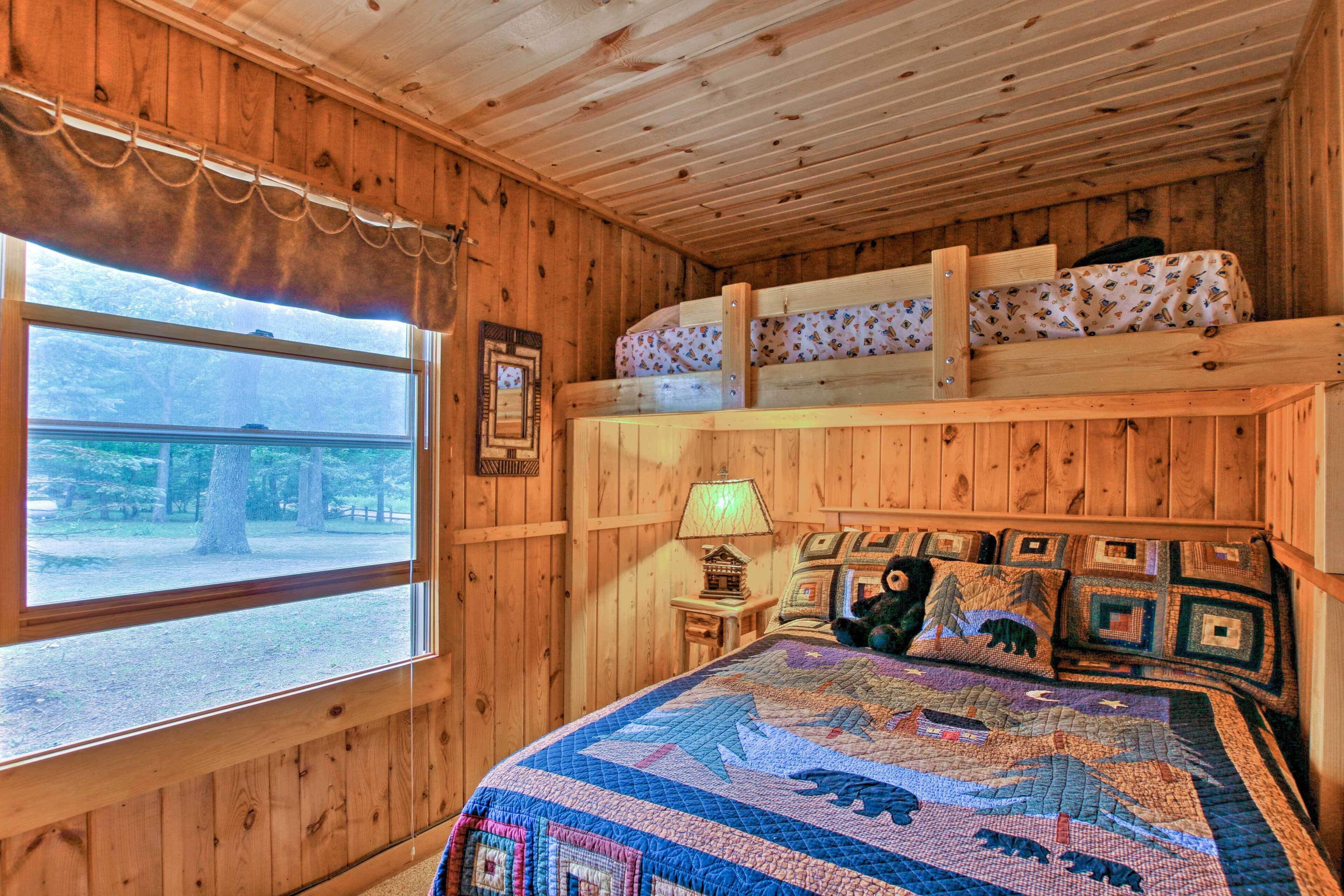 Baldwin Vacation Rental Cabin on Little Lake!