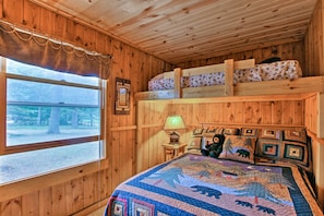 House (2 Bedrooms) | Interior - Baldwin Cabin w/ Private Beach on Little Lake! (Baldwin)