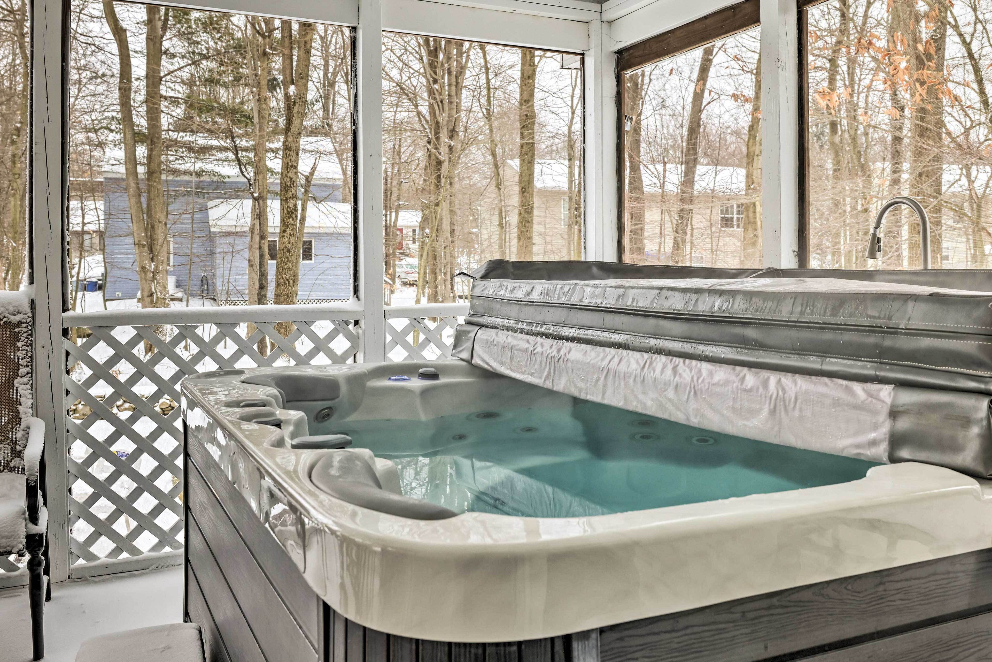 Spacious Poconos Vacation Rental w/ Hot Tub!
