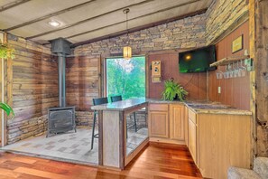 Cottage (3 Bedrooms) | Interior - Cozy Poconos Cottage w/ Hot Tub Near Lake Harmony! (Albrightsville)