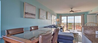 Walk to Shore! Ocean-view Condo in Carolina Beach