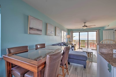 Walk to Shore! Ocean-view Condo in Carolina Beach