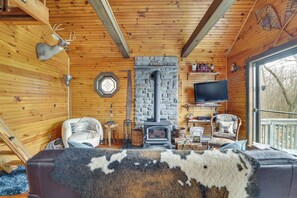 House (2 Bedrooms) | Interior - Secluded Cresco Cabin w/ Deck + Forest Views! (Cresco)