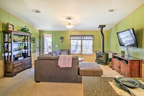 Living area - Private Hill Country House w/ Deck on 7 Acres! (Fredericksburg)