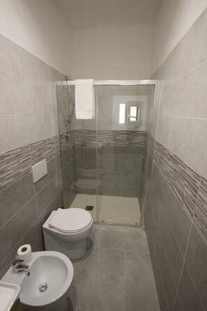 Dusche, kostenlose Toilettenartikel, Haartrockner, Bidet