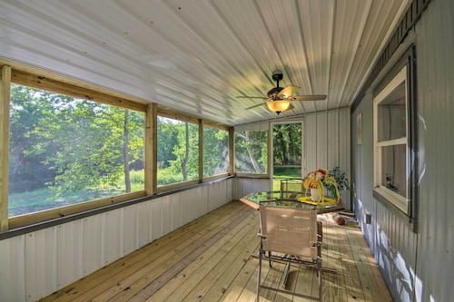 Goats On-site! Unique Creekside Escape in Ozarks