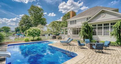 Executive Home w/ Heated Pool on Lake Wawasee