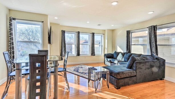 Living area - Bright Irvington Home ~ 2 Mi to Prudential Center! (Irvington)