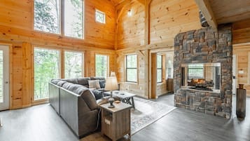 Smart TV, fireplace, video games