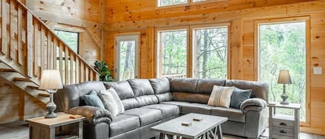 Smart TV, fireplace, video games