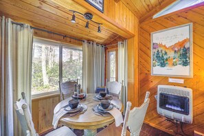 Interior - Near Lake + Trails: Rustic Newland Cabin w/ Deck! (Newland)