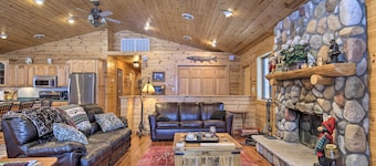 Waterfront Pike Lake Retreat: Snowmobile Paradise