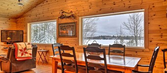 Waterfront Pike Lake Retreat: Snowmobile Paradise