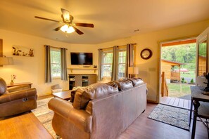 House (1 Bedroom) | Interior - Smoky Mountain Cabin w/ Hot Tub & River Views! (Bryson City)
