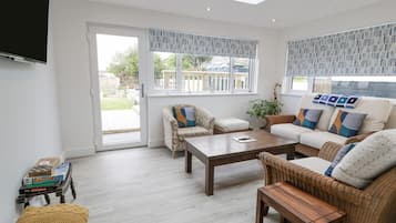 Ferienhaus | Wohnbereich | Kamin
