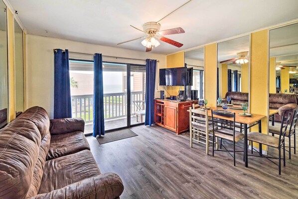 Apartment (1 Bedroom) | Living area | TV - Seaside Corpus Christi Condo at The Villa del Sol! (Corpus Christi)