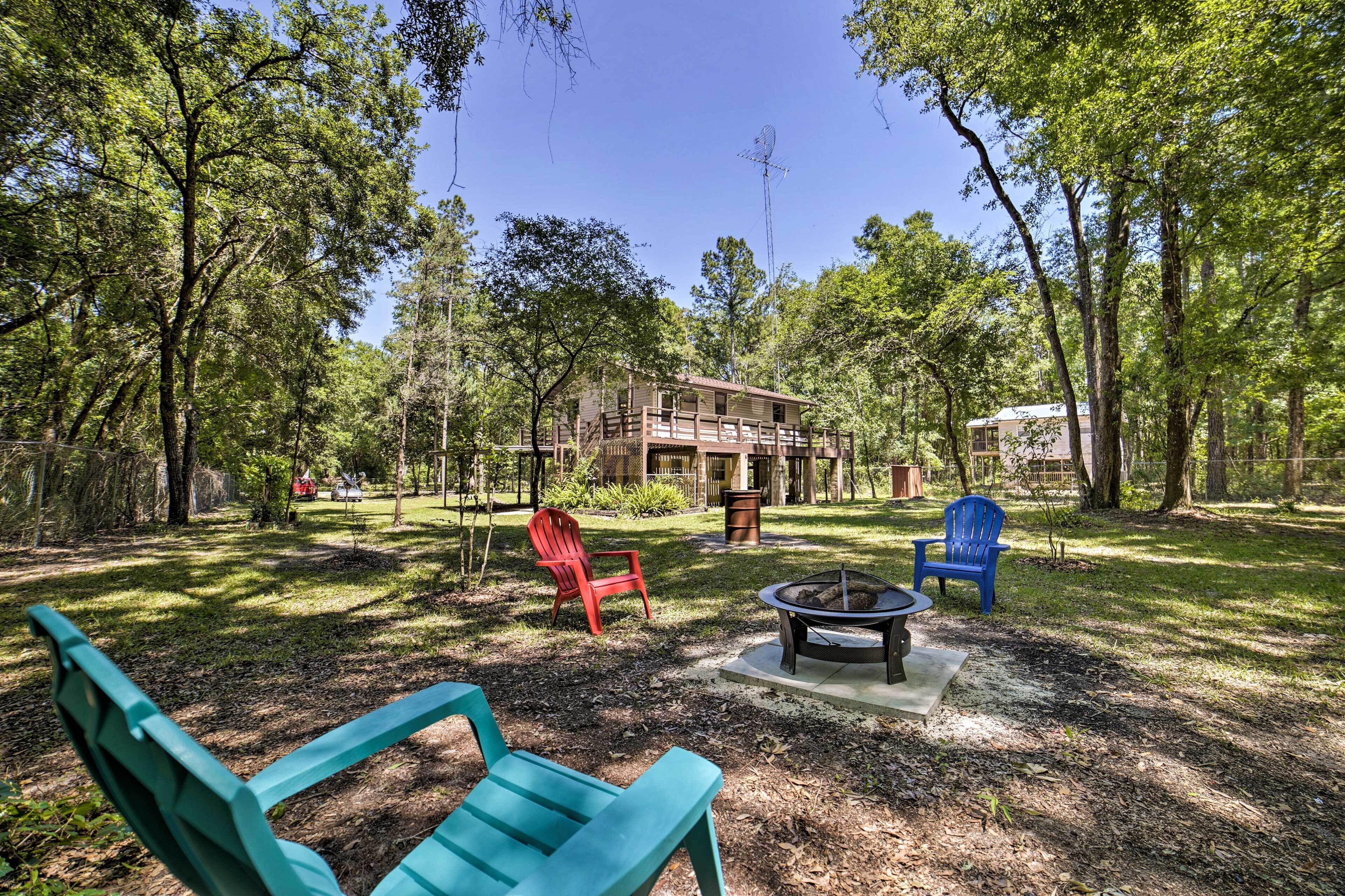 1 ½ Acre O'brien Home With Fire Pit - Near River!