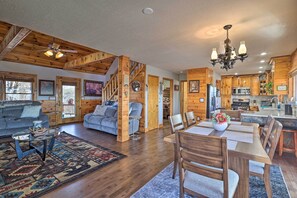 Interior - Mtn Views & Fire Pit: Rustic Piney Creek Cabin (Piney Creek)