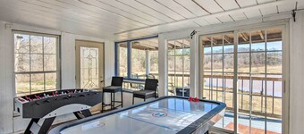 Game Room & Views: Lakefront Shelby Home!