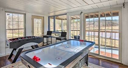 Game Room & Views: Lakefront Shelby Home!