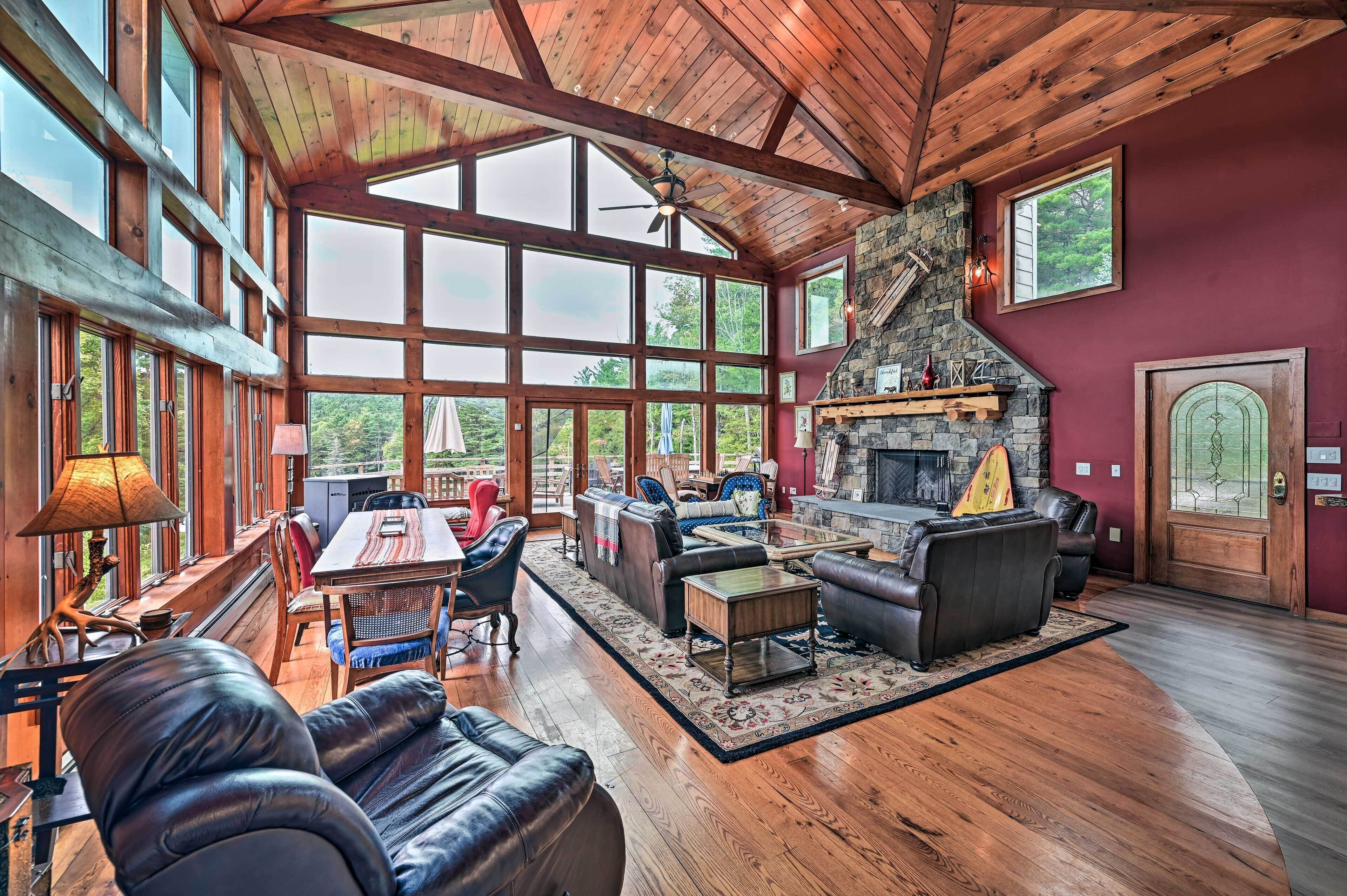 Lakefront Oneonta Estate w/ Fire Pit + Deck!