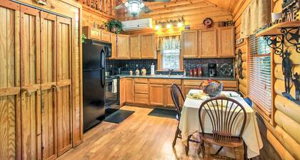 Porch & Fire Pit: Rustic Log Cabin in Smokies!