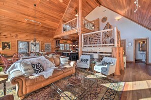 House (4 Bedrooms) | Interior - Panoramic Mtn Views: Luxe Cataloochee Cabin! (Waynesville)