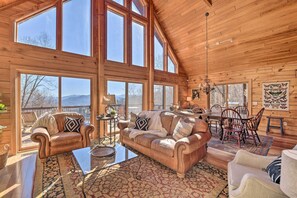 House (4 Bedrooms) | Front of property - Panoramic Mtn Views: Luxe Cataloochee Cabin! (Waynesville)