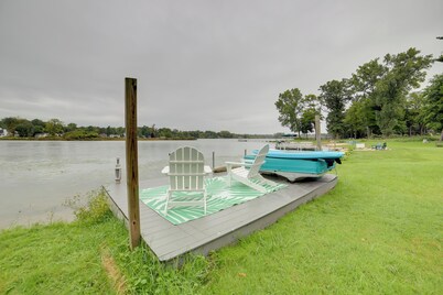Homey Lakefront Escape w/ Boat Dock, Fire Pit